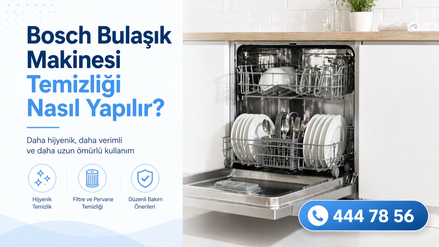 Bosch bulaşık makinesi temizliği nasıl yapılır?