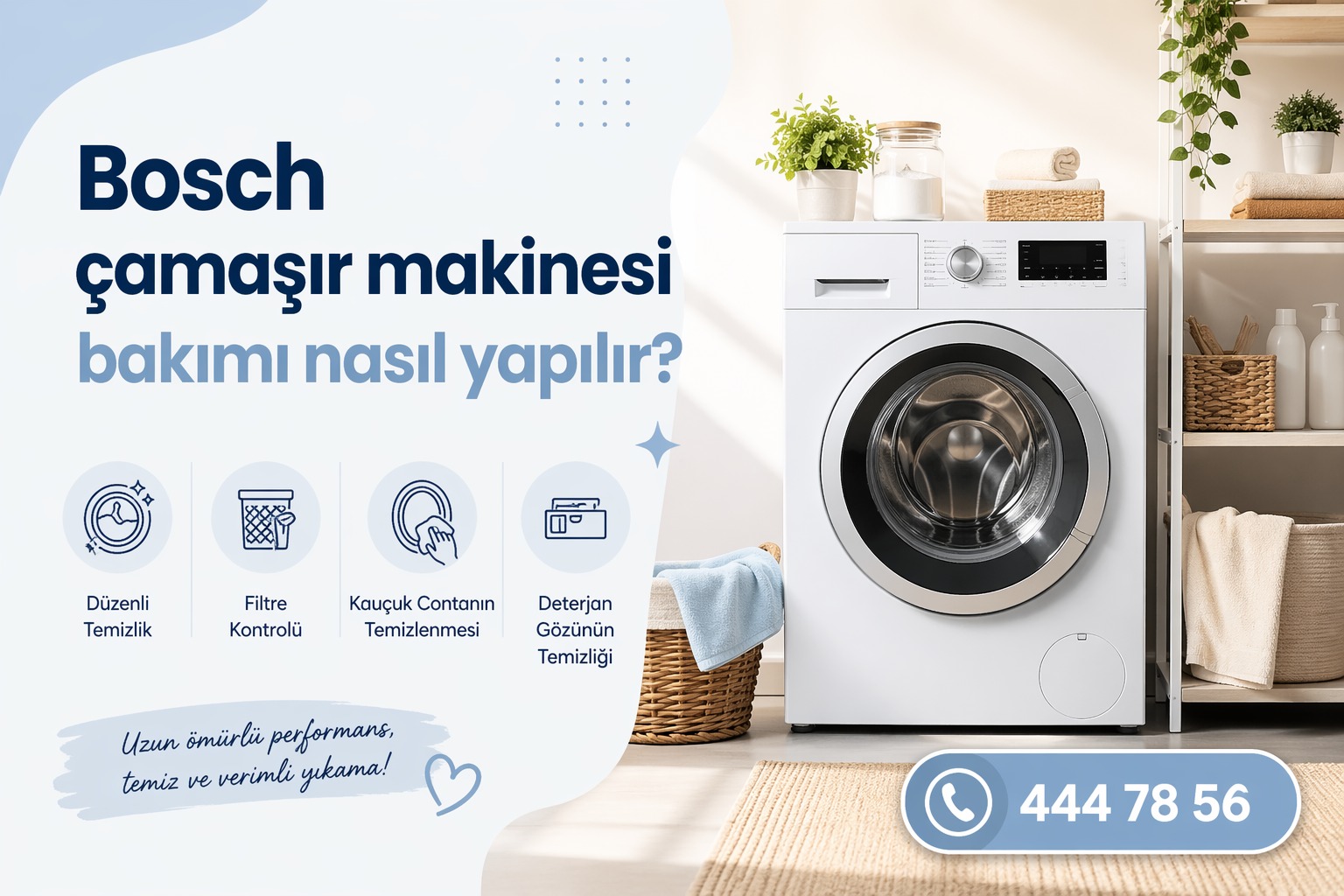 Bosch Çamaşır Makinesi Bakımı Nasıl Yapılır?