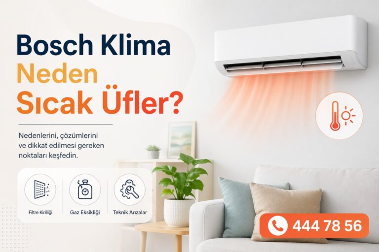 Bosch klima neden sıcak üfler?