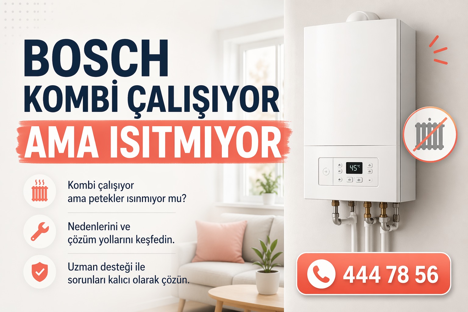 Bosch Kombi Çalışıyor Ama Isıtmıyor