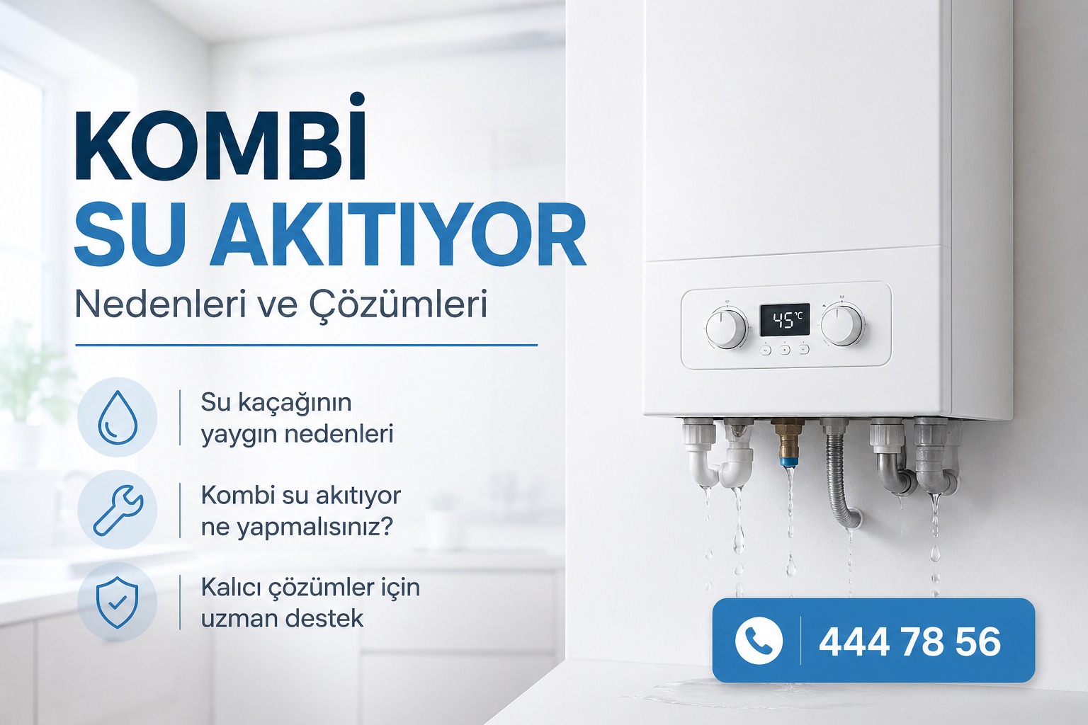 Bosch kombi su akıtıyor