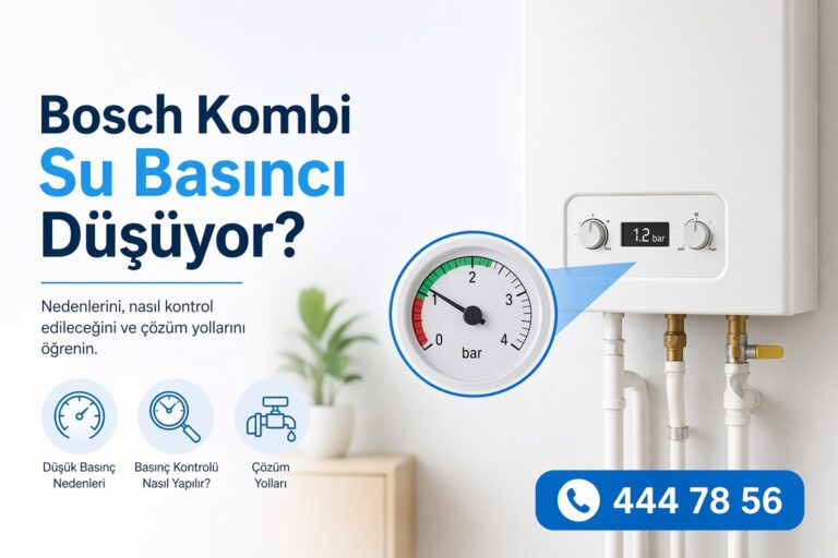 Bosch kombi su basıncı düşüyor