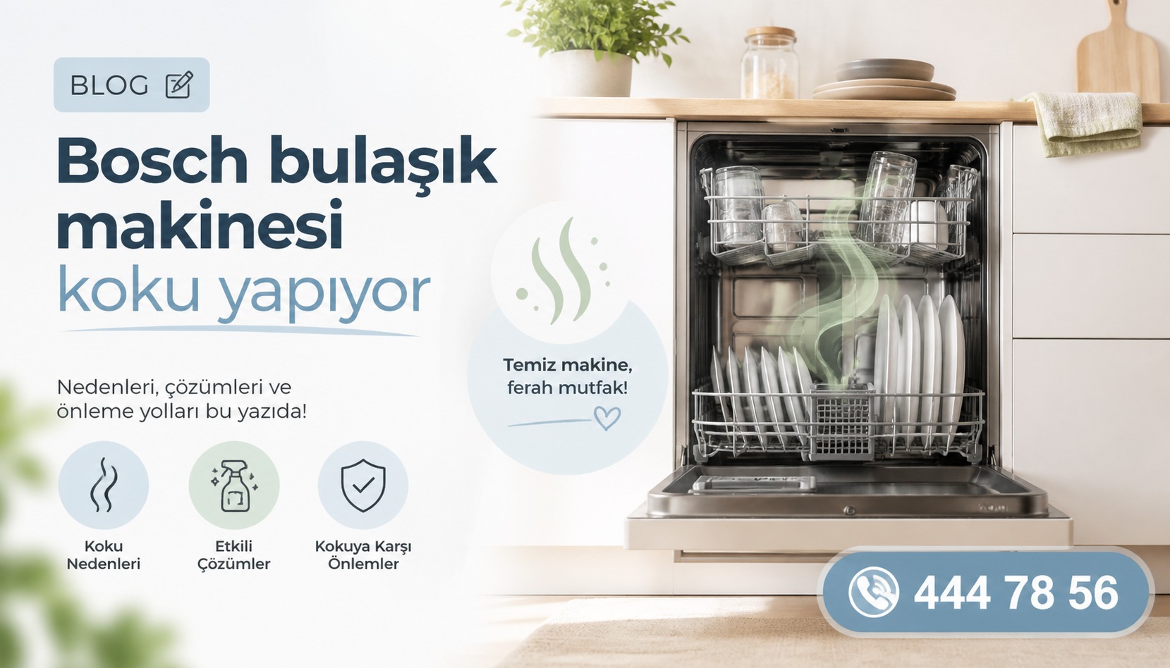 Bosch bulaşık makinesi koku yapıyor