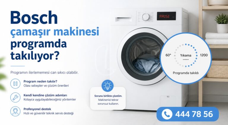 Bosch Çamaşır Makinesi Programda Takılıyor