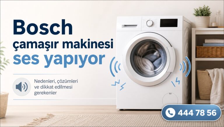 Bosch çamaşır makinesi ses yapıyor