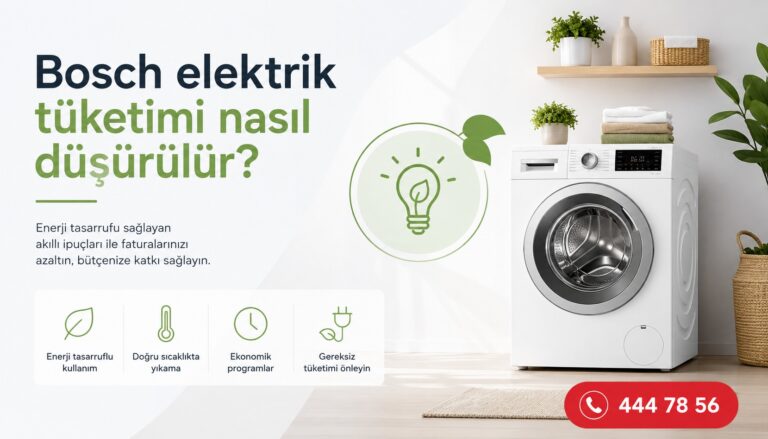 Bosch Elektrik Tüketimi Nasıl Düşürülür?